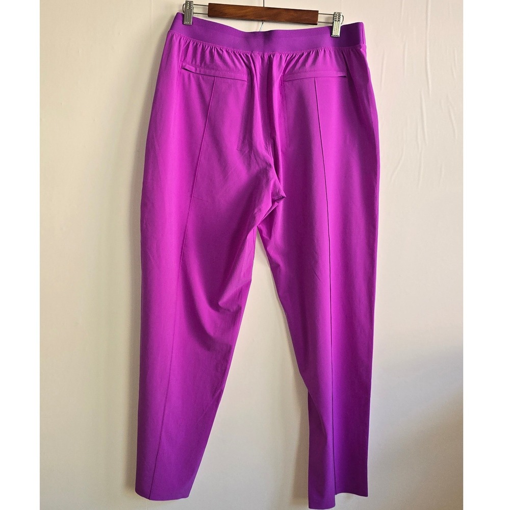 Athleta Vienna Slim Pants Women 12P Purple Stretch Travel athleisure lightweight - Picture 4 of 12